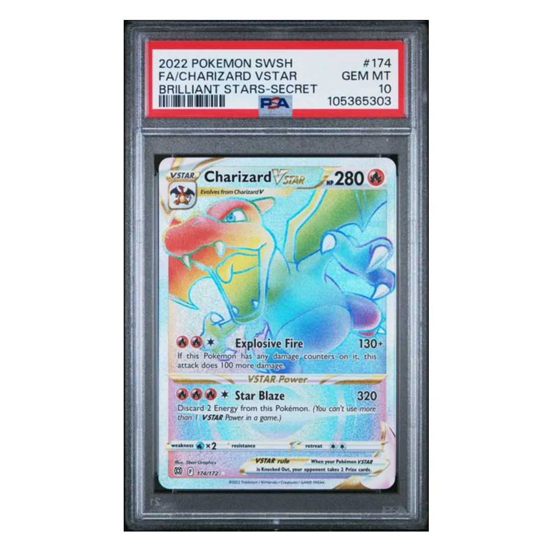 Charizard VSTAR FA Brilliant Stars #174 PSA 10