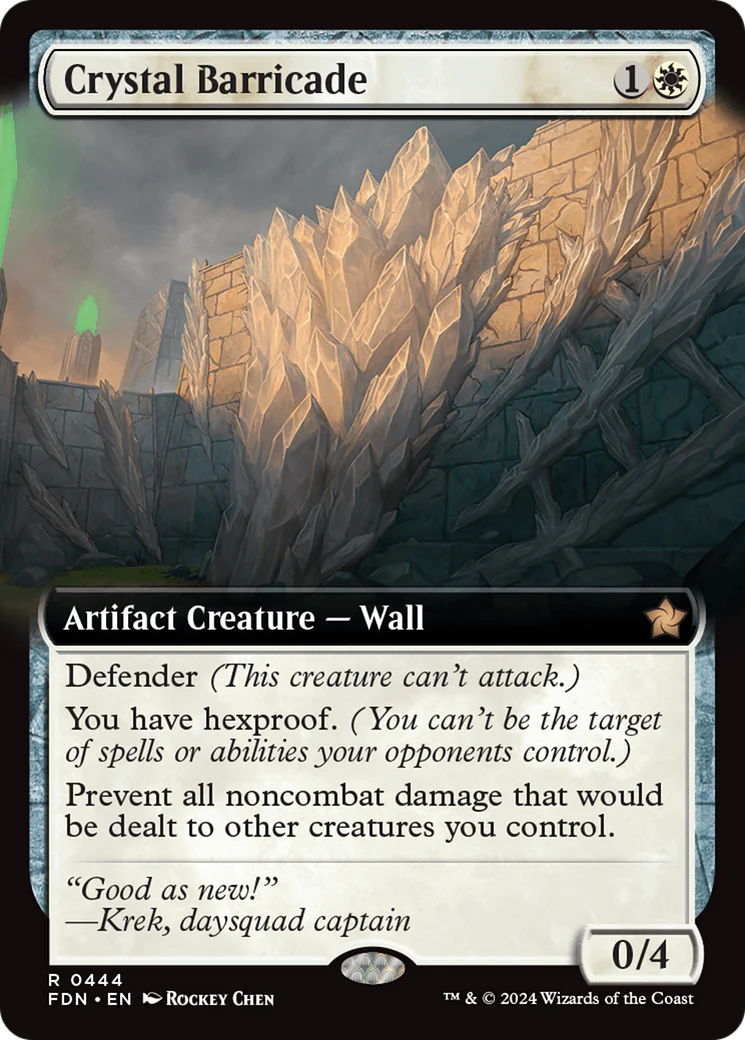 Crystal Barricade (FDN-444) - Foundations: (Extended Art)