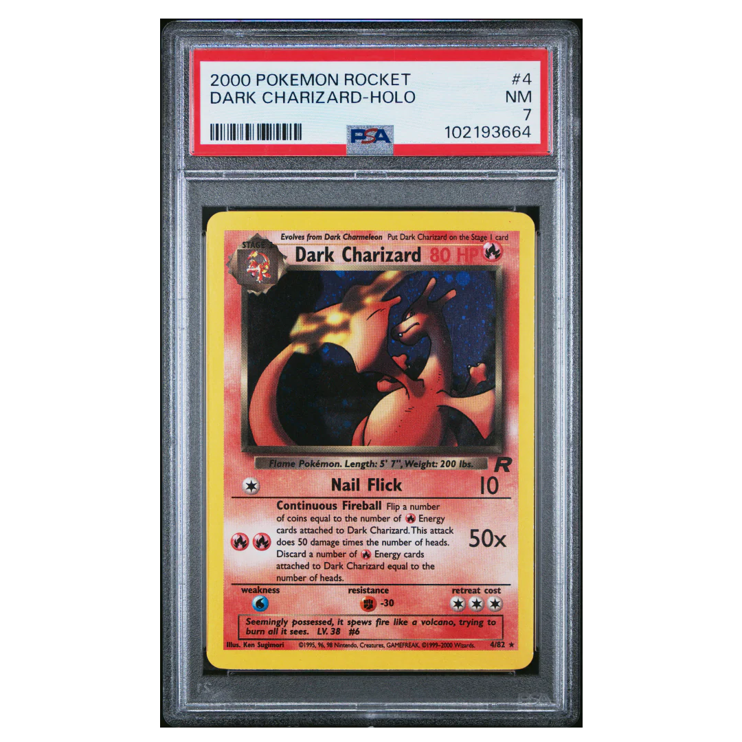 Dark Charizard Holo Team Rocket #4 PSA 7