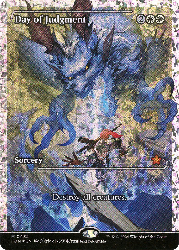Day of Judgment (FDN-432) - Foundations: (borderless, Showcase) Foil