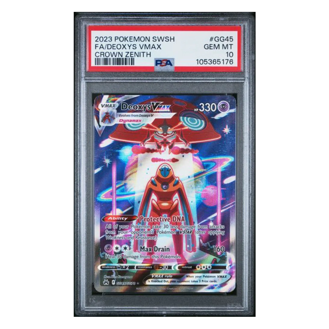 Deoxys Vmax FA Crown Zenith #GG45 PSA 10