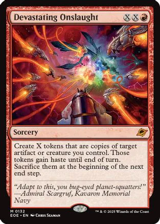 Devastating Onslaught (EOE-132) - Edge of Eternities Foil