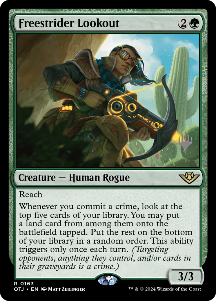 Freestrider Lookout (PPOTJ-163) - Outlaws of Thunder Junction Promos Foil