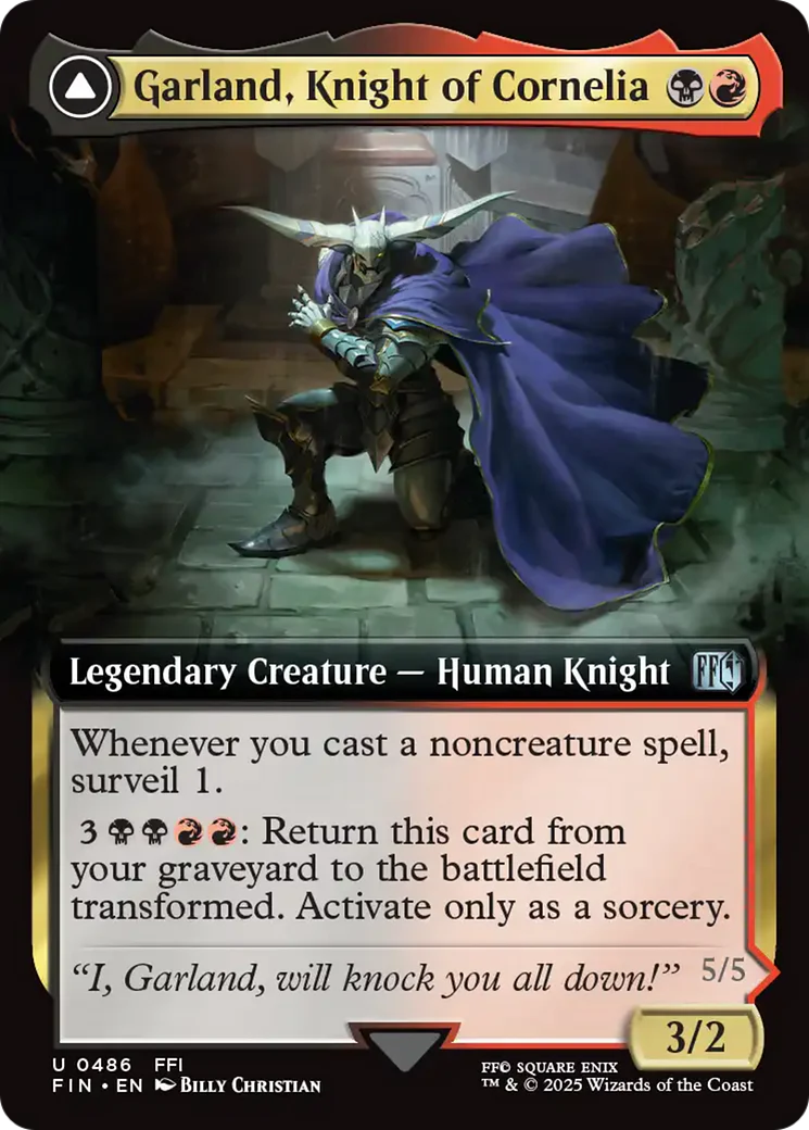 Garland, Knight of Cornelia // Chaos, the Endless (FIN-486) - FINAL FANTASY: (Extended Art) Foil - Image 8