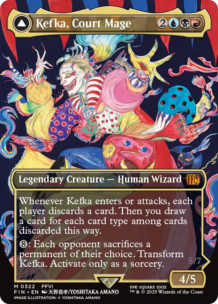 Kefka, Court Mage // Kefka, Ruler of Ruin (FIN-322) - FINAL FANTASY (Borderless) - Image 8