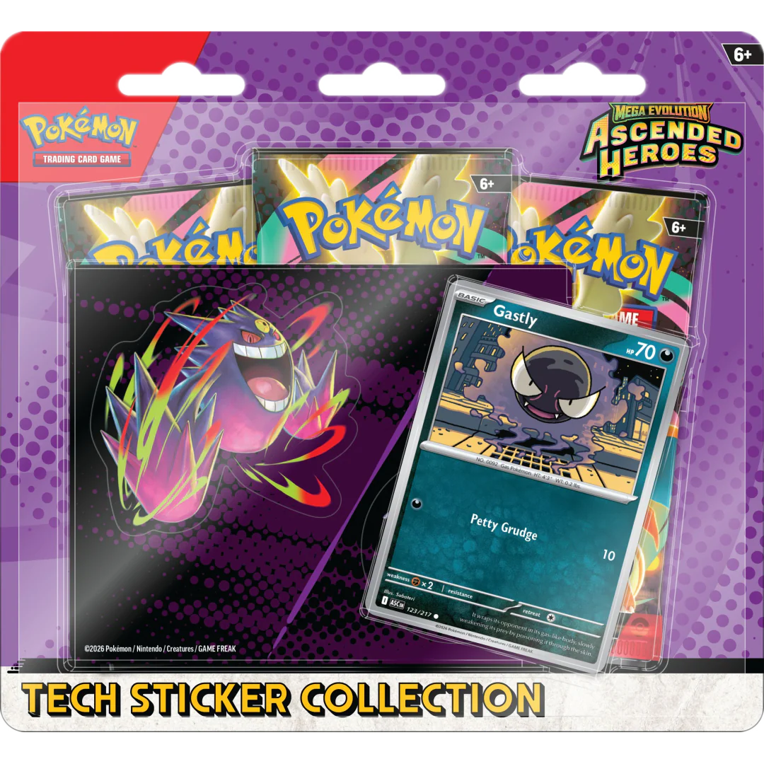Mega Evolution: Ascended Heroes Tech Sticker Collection (Mega Gengar)