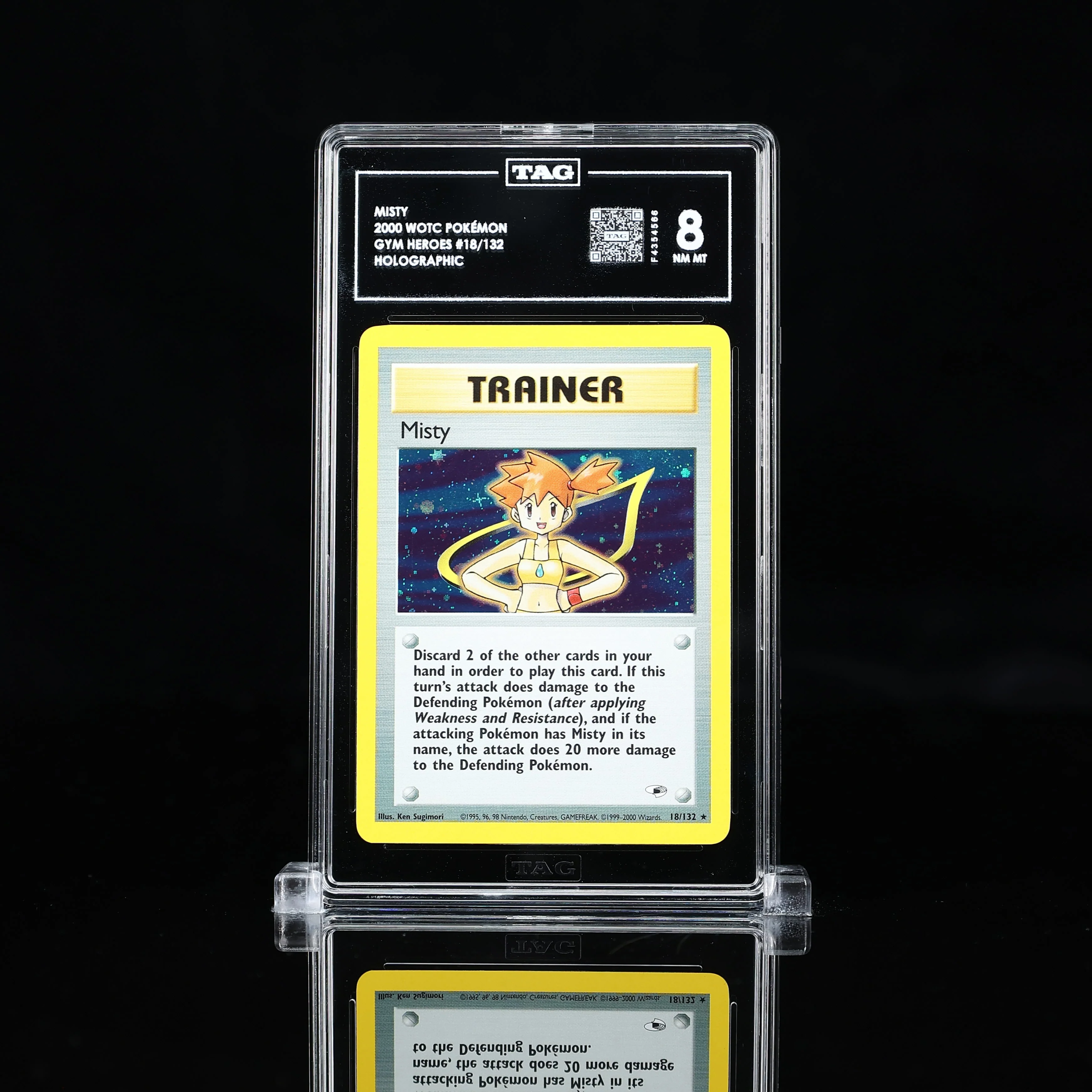 Misty Holo Gym Heroes #18 TAG 8