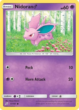 Nidoran M 57/181 - SM  Team Up