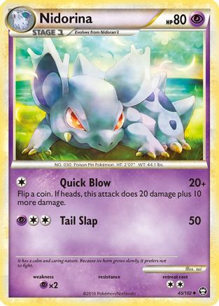 Nidorina 45/102 - Triumphant Reverse Holofoil
