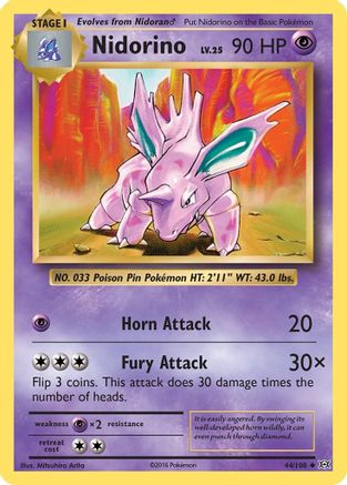 Nidorino 44/108 - XY  Evolutions