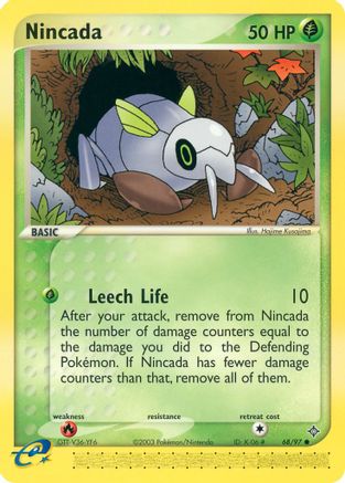 Nincada - 68/97 68/97 - Dragon Reverse Holofoil