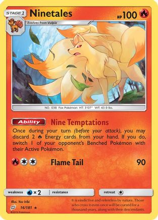 Ninetales 16/181 - SM  Team Up