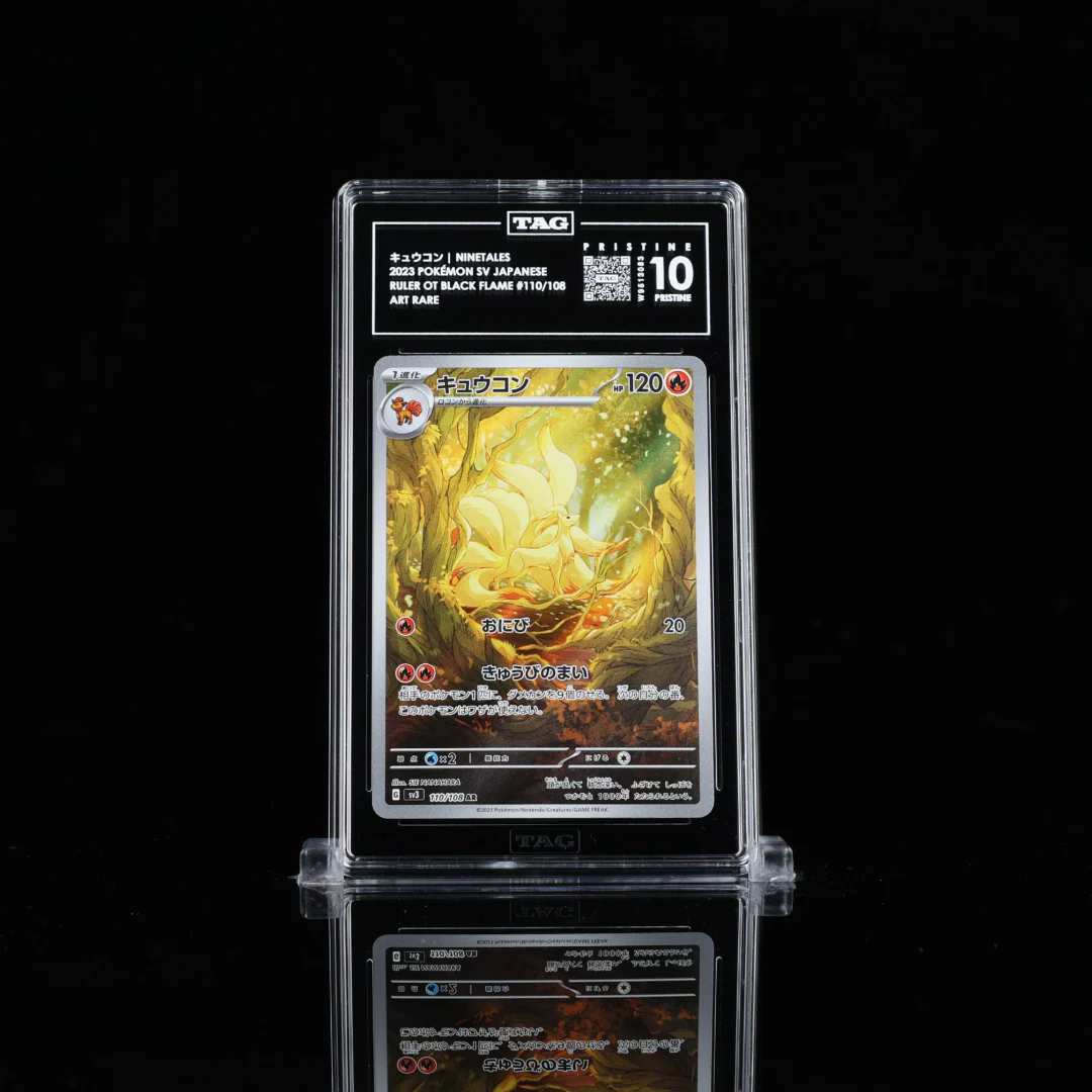 Ninetales Art Rare SV3 #110 TAG Pristine 10