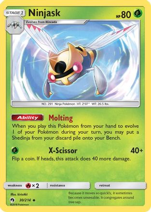 Ninjask 30/214 - SM  Lost Thunder