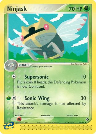 Ninjask - 38/97 38/97 - Dragon Reverse Holofoil