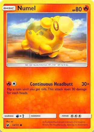 Numel 13/111 - SM  Crimson Invasion Reverse Holofoil