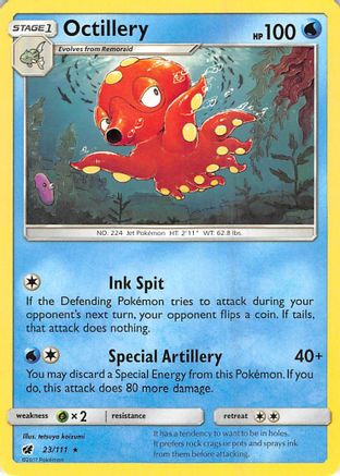 Octillery 23/111 - SM  Crimson Invasion Reverse Holofoil