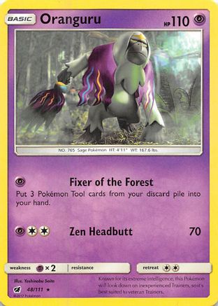 Oranguru 48/111 - SM  Crimson Invasion Reverse Holofoil