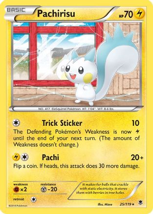 Pachirisu 25/119 - XY  Phantom Forces