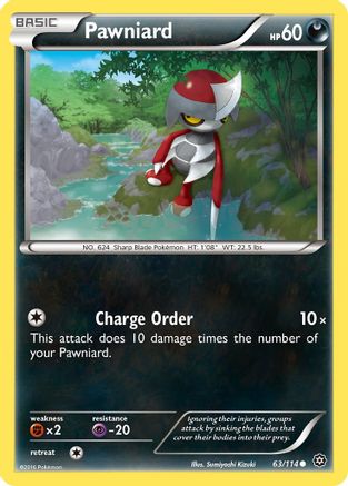 Pawniard 63/114 - XY  Steam Siege Reverse Holofoil