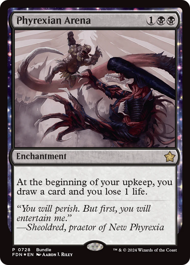 Phyrexian Arena (FDN-728) - Foundations: (enchantment) Foil