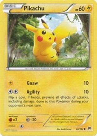 Pikachu 48/162 - XY  BREAKthrough Reverse Holofoil