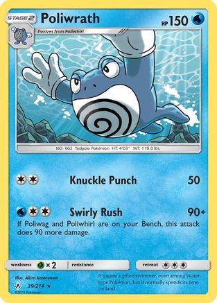 Poliwrath 39/214 - SM  Unbroken Bonds