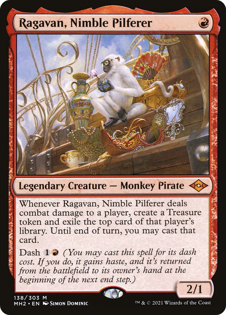 Ragavan, Nimble Pilferer (MH2-138) - Modern Horizons 2 Foil