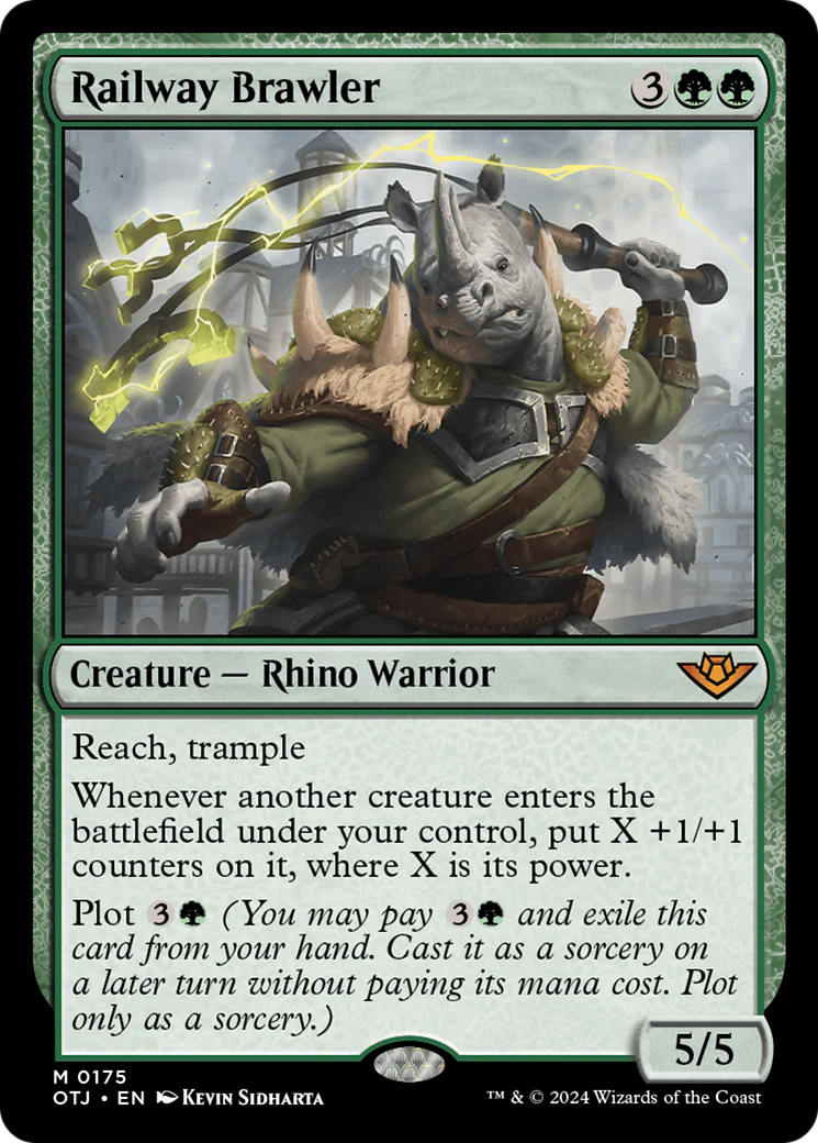 Railway Brawler (OTJ-175) - Outlaws of Thunder Junction Foil