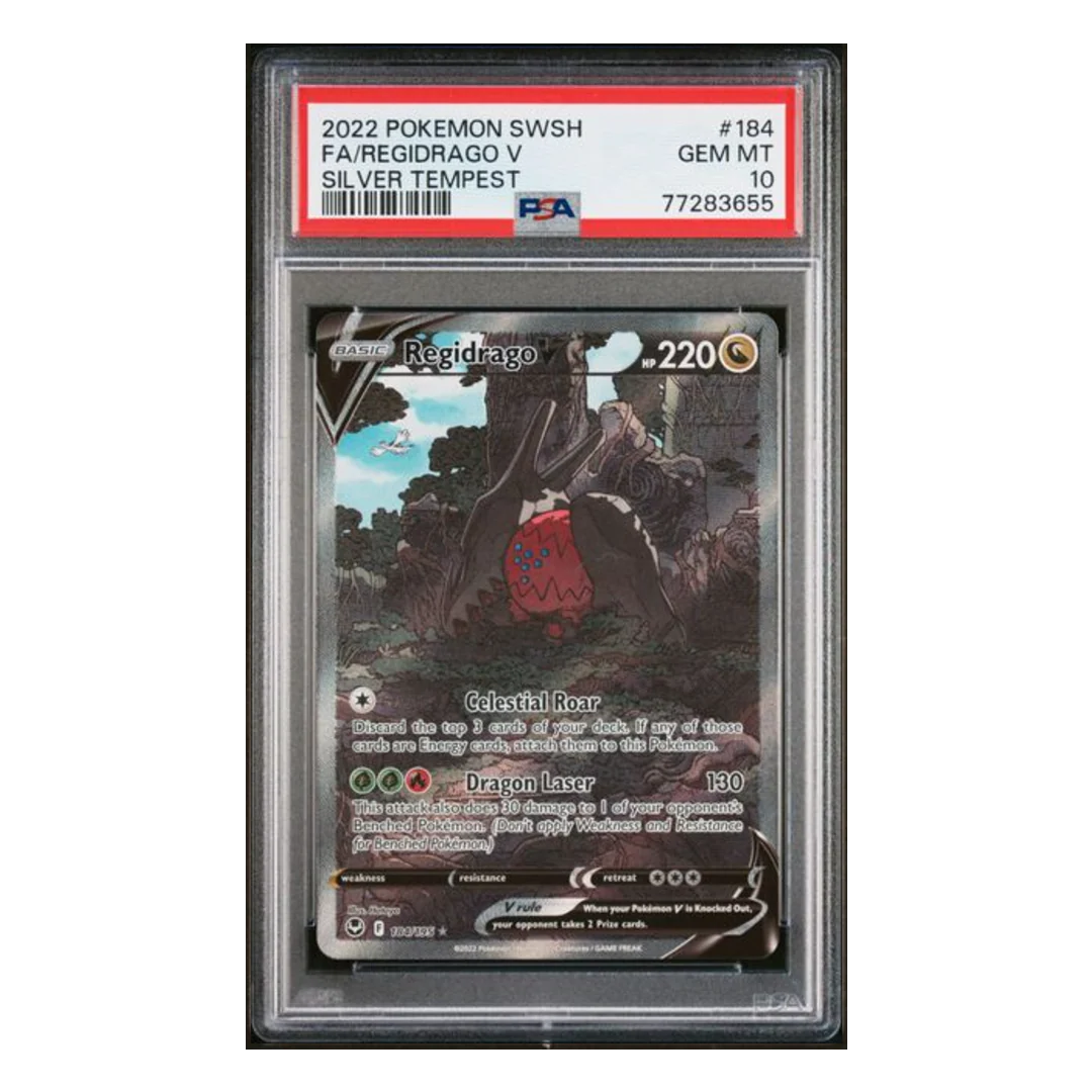 Regidrago V Alternate Art Silver Tempest #184 PSA 10