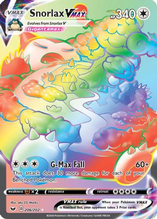 Snorlax VMAX 206/202 - Sword & Shield Holofoil