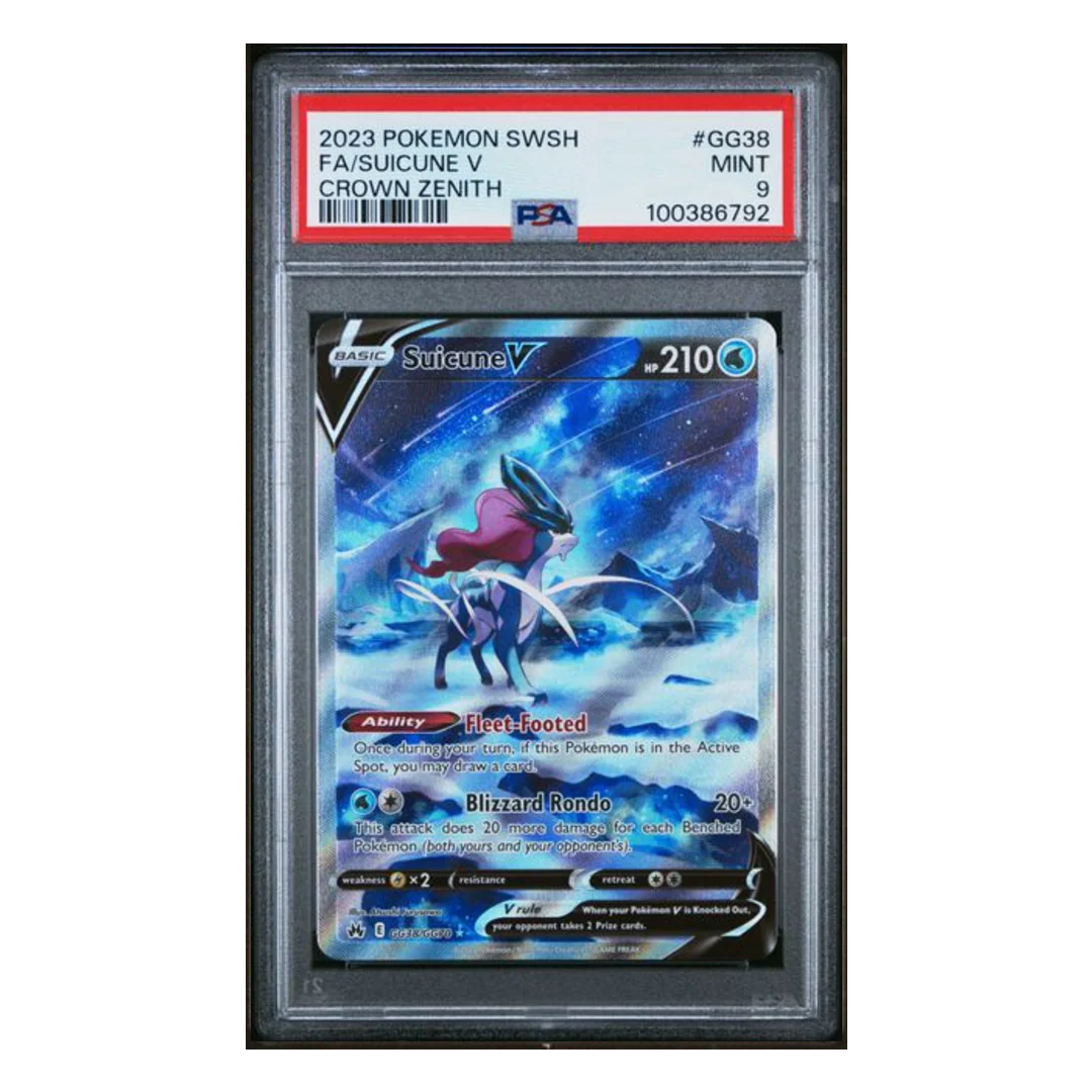 Suicune V Gallarian Gallery #GG38 PSA 9