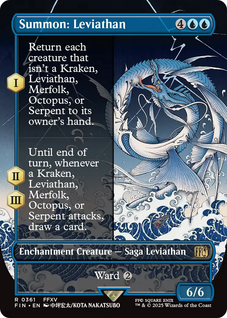 Summon: Leviathan (FIN-361) - FINAL FANTASY: (enchantment) (Borderless)