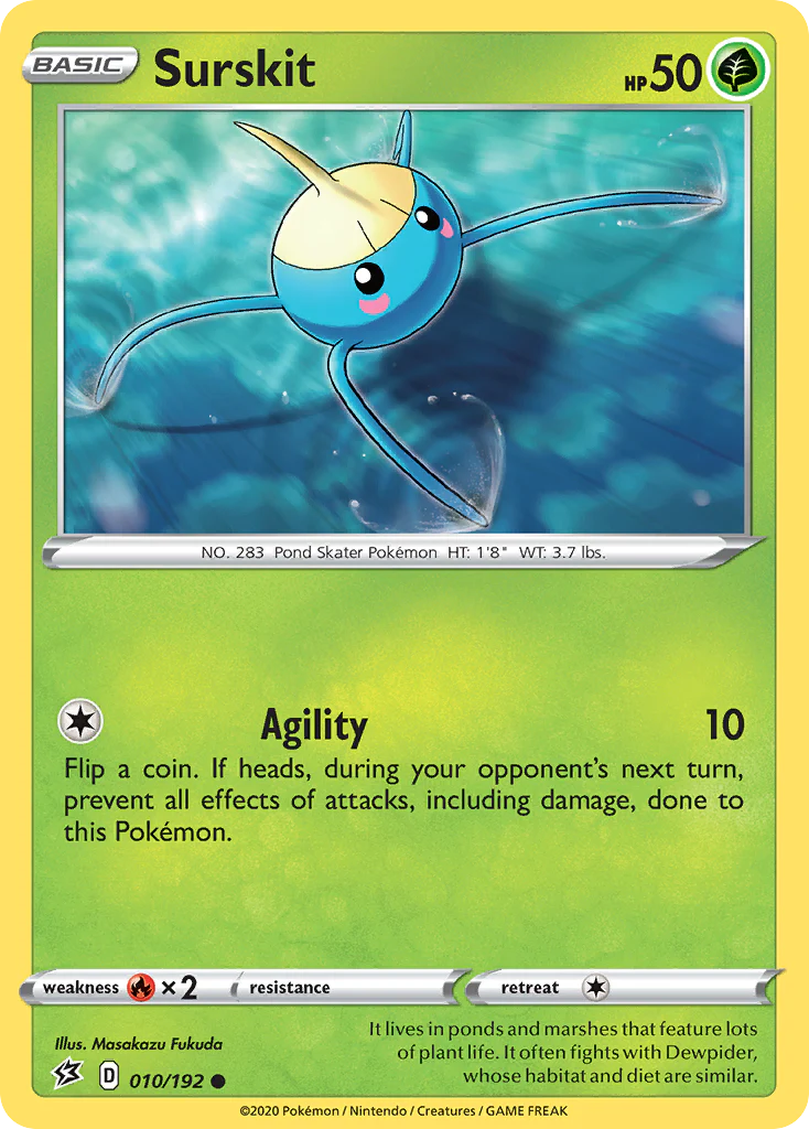 Surskit 10/192 - Rebel Clash Reverse Holofoil