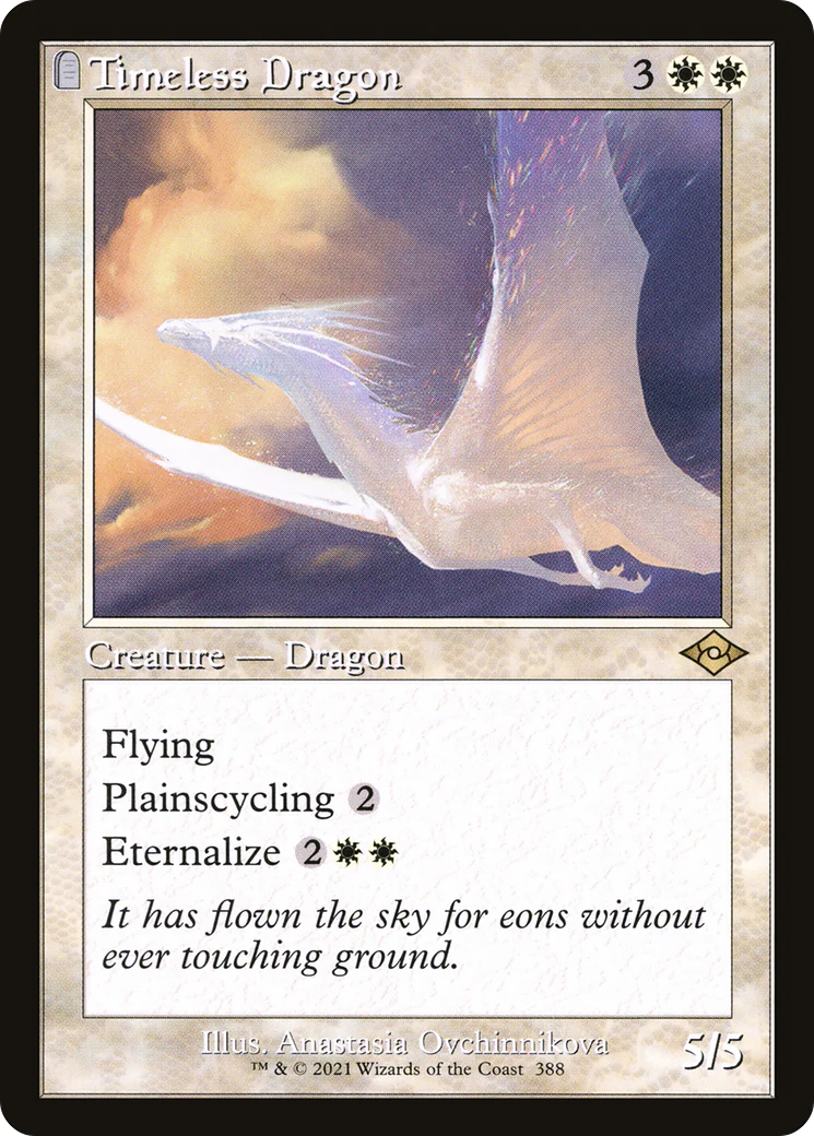 Timeless Dragon (MH2-388) - Modern Horizons 2: (tombstone)