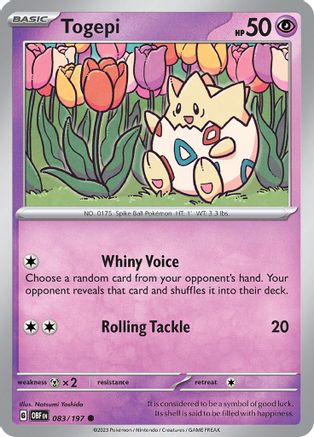 Togepi 83 - SV03 Obsidian Flames