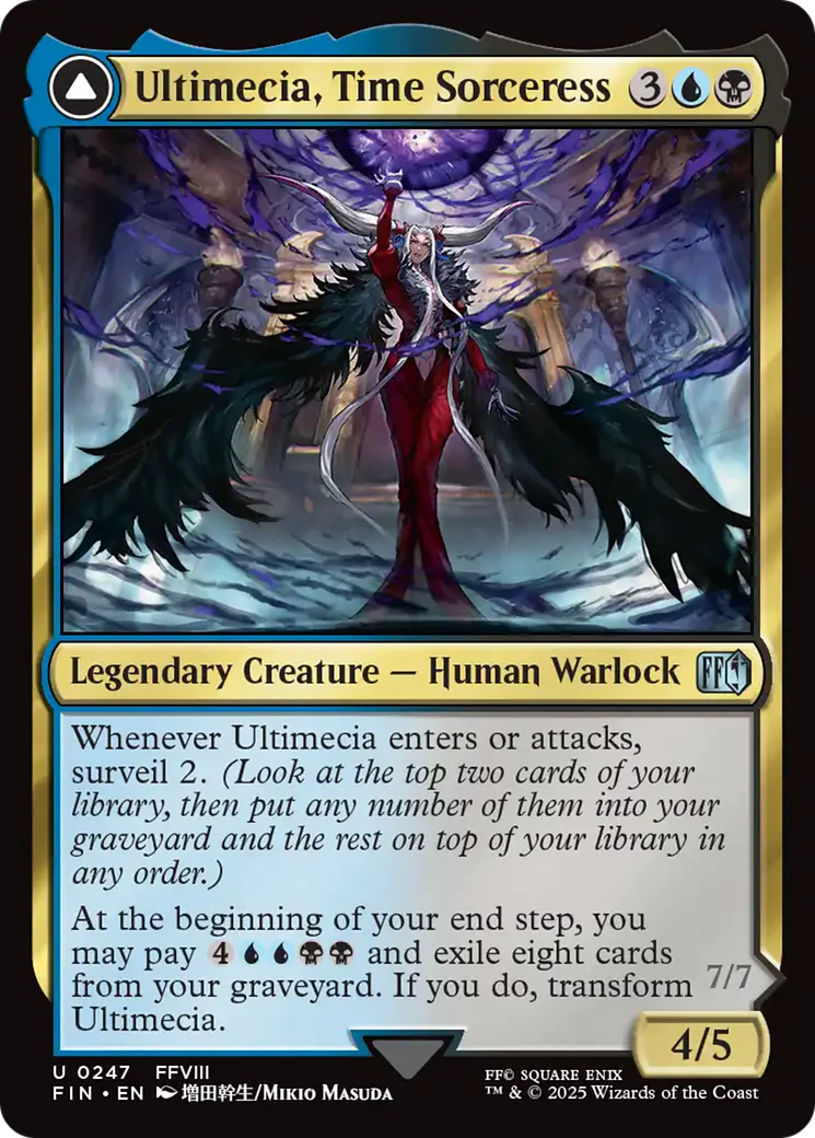 Ultimecia, Time Sorceress // Ultimecia, Omnipotent (FIN-247) - FINAL FANTASY Foil - Image 9