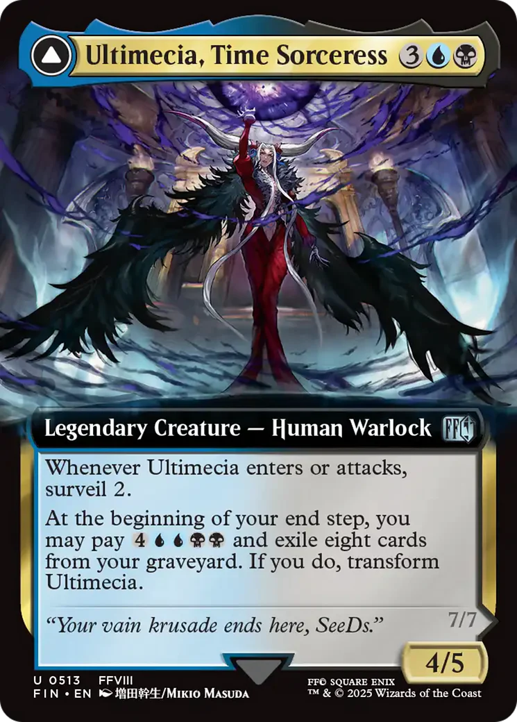 Ultimecia, Time Sorceress // Ultimecia, Omnipotent (FIN-513) - FINAL FANTASY: (Extended Art) - Image 4