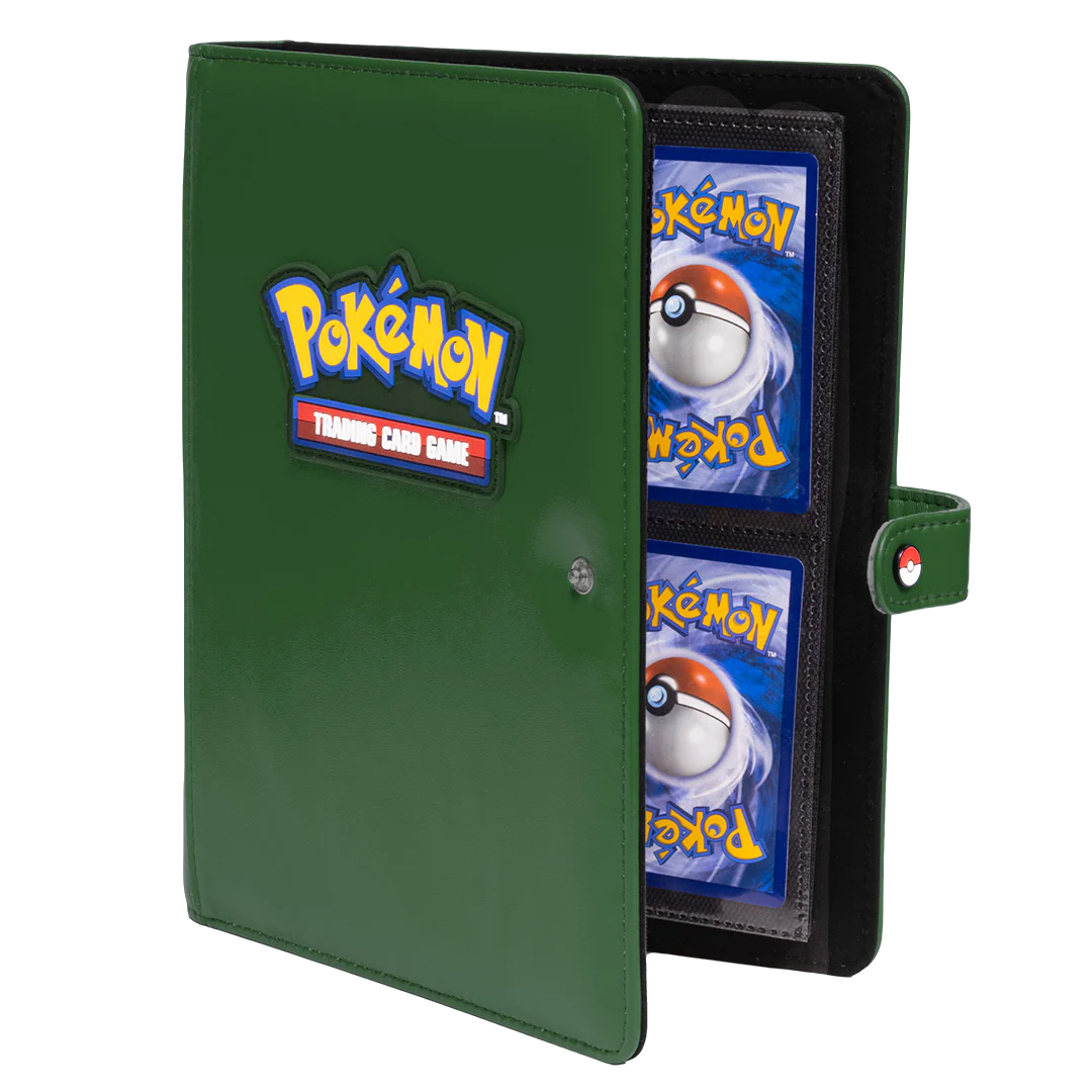 Ultra Pro Premium Snap Binder 4-Pocket Pokemon - GREEN