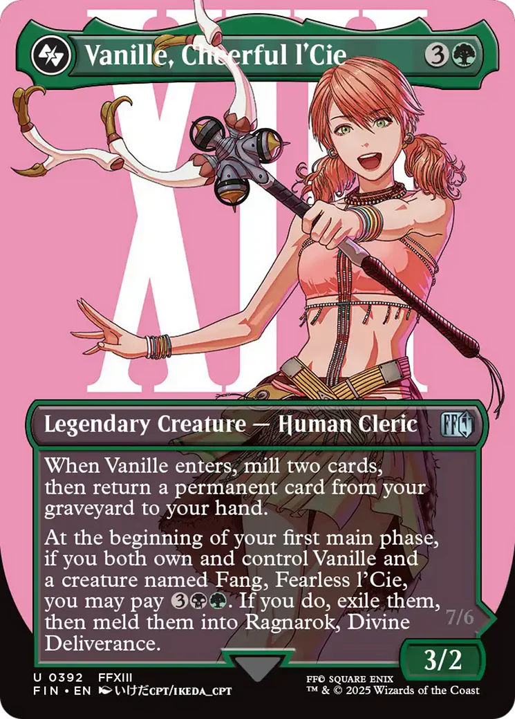 Vanille, Cheerful l'Cie (FIN-392) - FINAL FANTASY (Borderless)