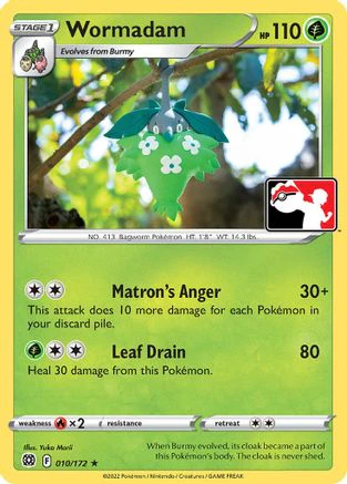 Wormadam (010) 10 - Prize Pack Series Cards