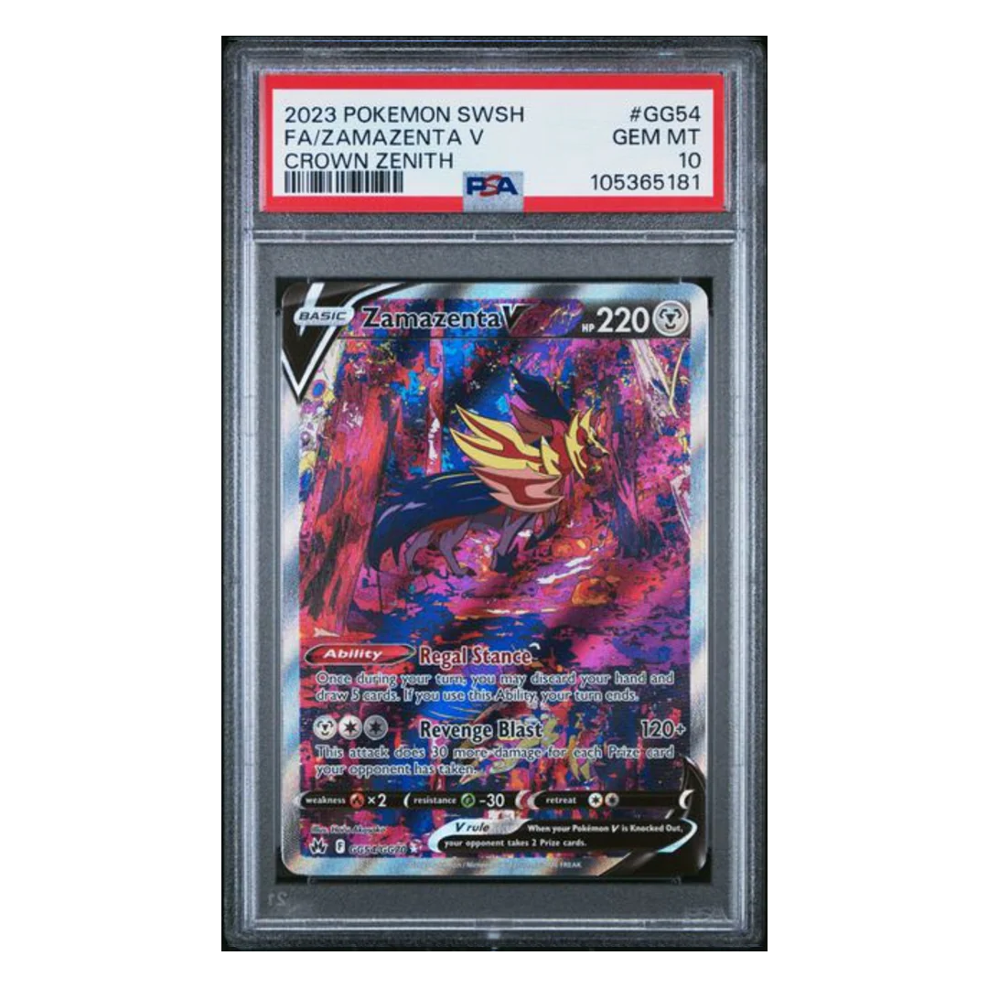 Zamazenta V FA Crown Zenith #GG54 PSA 10