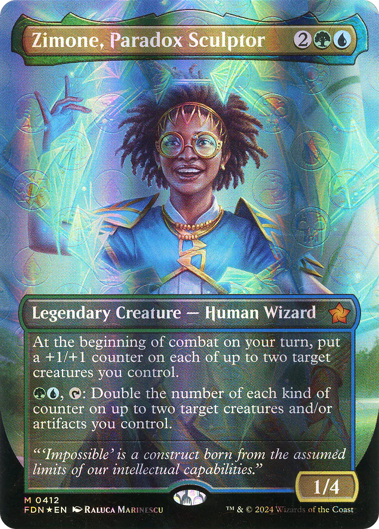 Zimone, Paradox Sculptor (FDN-412) - Foundations (Borderless) Foil